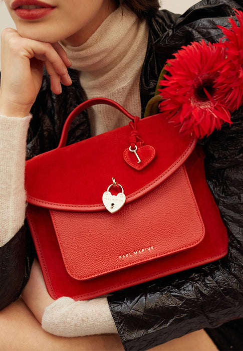 Sac bandouliere Paul marius Mademoiselle george Melle george ROUGE FUSION