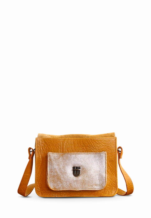 Paul marius Sac bandouliere Mademoiselle george Melle george Safran argente SAFRAN ARGENTE