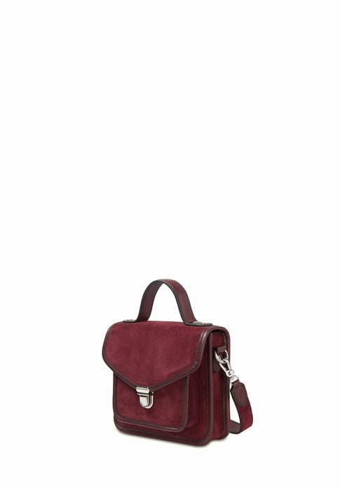 Sac bandouliere Paul marius Mademoiselle george Melle george xs AUBERGINE VELOURS