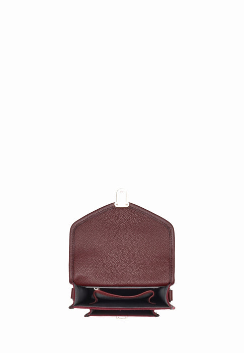 Sac bandouliere Paul marius Mademoiselle george Melle george xs AUBERGINE VELOURS