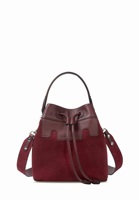 Sac sceau Paul marius Capucine Capucine AUBERINE VELOURS