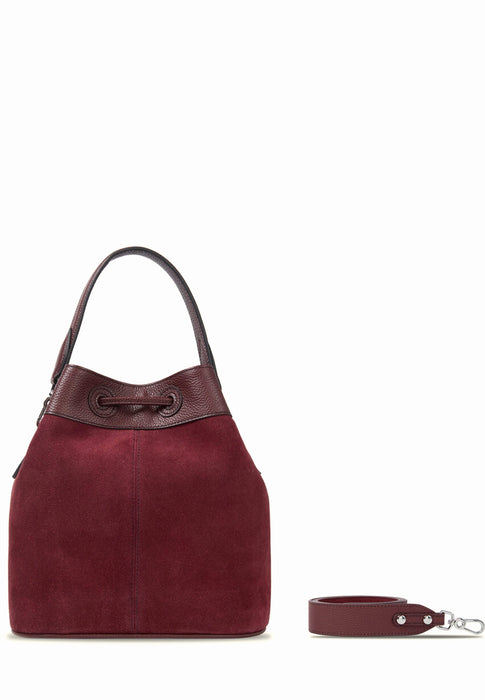 Sac sceau Paul marius Capucine Capucine AUBERINE VELOURS