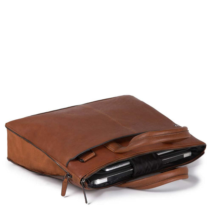 Sac ordinateur Piquadro Black square Ca4021b3 COGNAC