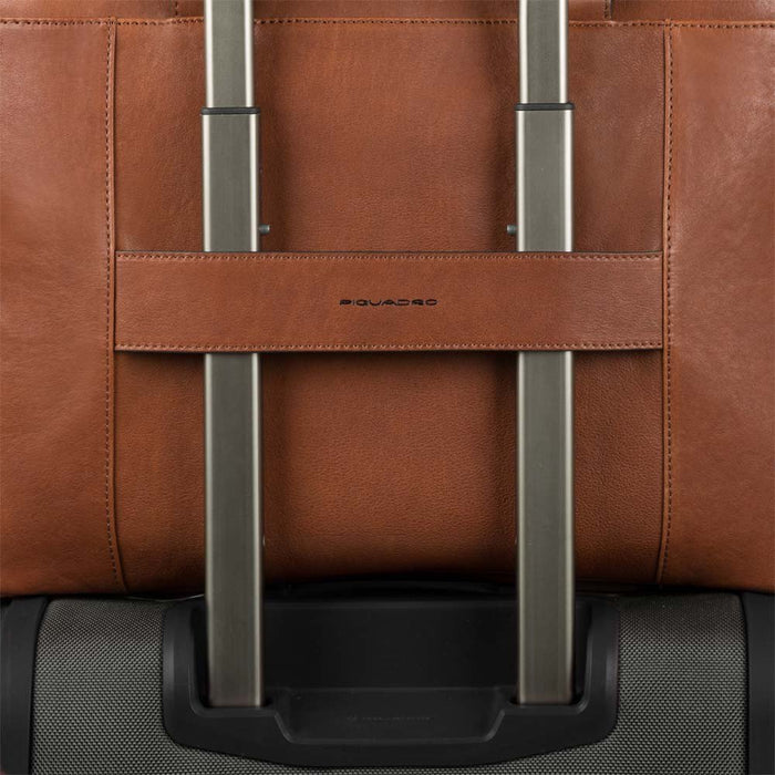 Sac ordinateur Piquadro Black square Ca4021b3 COGNAC