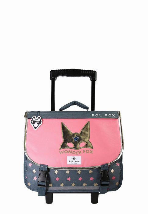 Cartable a roue Pol fox Cartable P8-trca38 WONDERFOX GLITTER