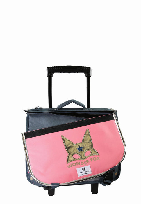 Cartable a roue Pol fox Cartable P8-trca38 WONDERFOX GLITTER