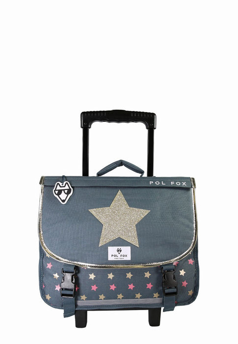Cartable a roue Pol fox Cartable P8-trca38 WONDERFOX GLITTER