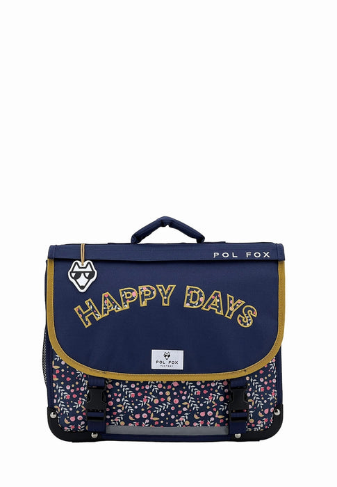 Cartable scolaire Pol fox Bear P6-ca38 HAPPY BLUE