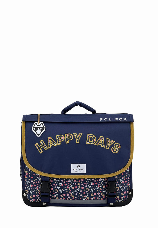 Cartable scolaire Pol fox Bear P6-ca38 HAPPY BLUE