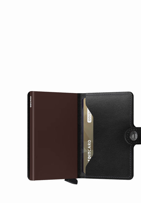 Porte cartes Secrid Miniwallet M-miniwallet BLACK BROWN