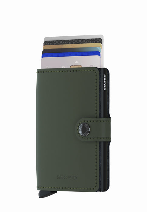 Porte cartes Secrid Miniwallet M-miniwallet MATTE GREEN