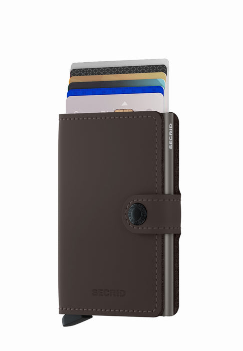 Porte cartes Secrid Miniwallet M-miniwallet MATTE TRUFFLE