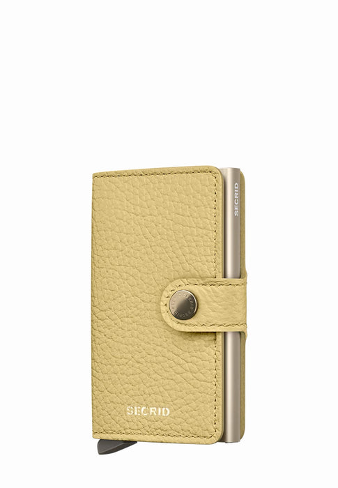 Porte cartes Secrid Miniwallet M-miniwallet PEBBLE BUTTER YELLOW