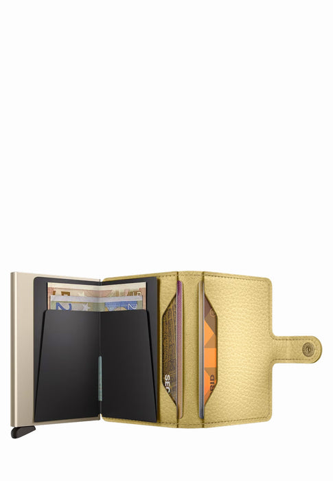 Porte cartes Secrid Miniwallet M-miniwallet PEBBLE BUTTER YELLOW