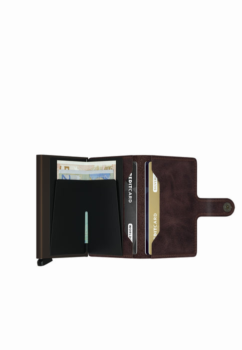 Porte cartes Secrid Miniwallet M-miniwallet VINTAGE CHOCOLATE