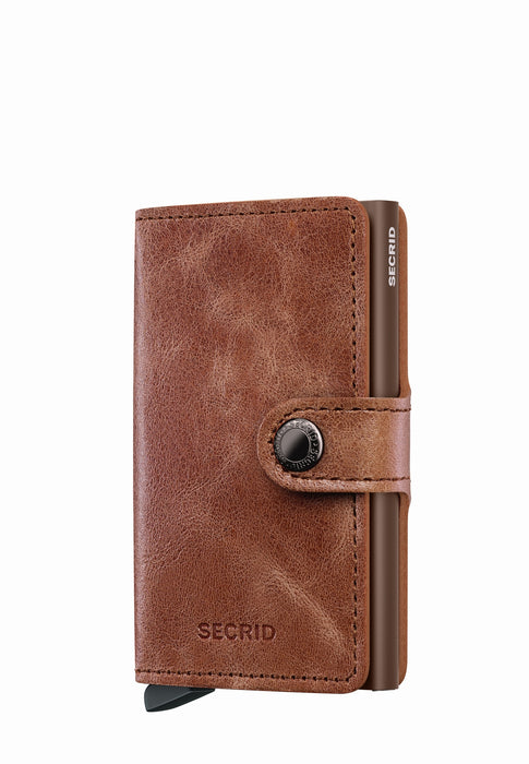 Porte cartes Secrid Miniwallet M-miniwallet VINTAGE COGNAC BROWN