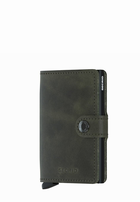Porte cartes Secrid Miniwallet M-miniwallet VINTAGE OLIVE BLACK