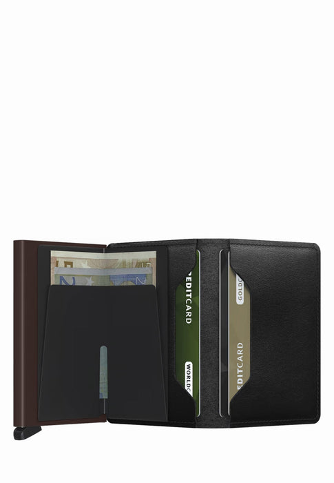 Porte cartes Secrid Miniwallet S-slimwallet ORIGINAL BLACK BROWN