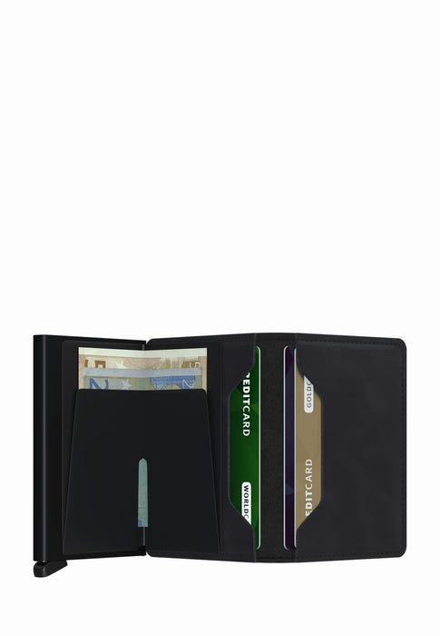Porte cartes Secrid Miniwallet S-slimwallet VINTAGE BLACK
