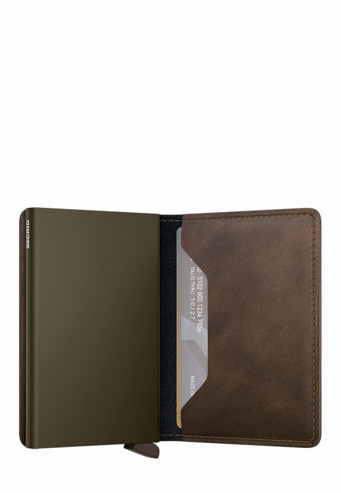 Porte cartes Secrid Miniwallet S-slimwallet VINTAGE OAK