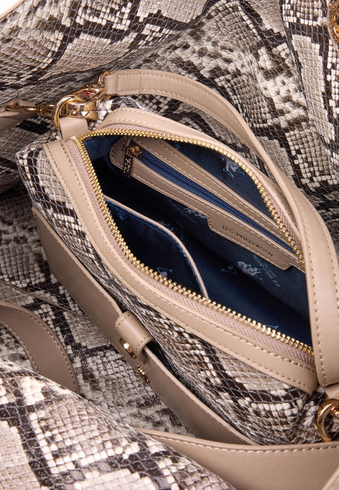 Sac Us polo assn Axtell Ls3 taupe python LS3 TAUPE PYTHON