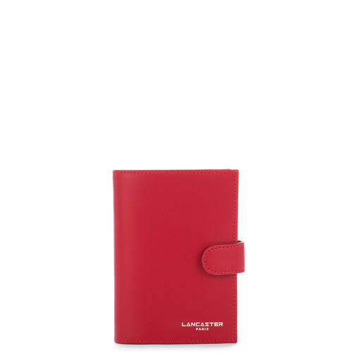 Lancaster Porte feuille Smooth ROUGE