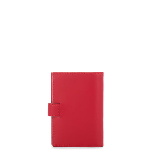 Lancaster Porte feuille Smooth ROUGE
