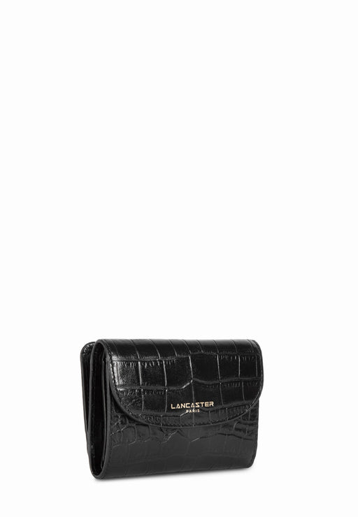 Lancaster Portefeuille Exotic croco cn NOIR