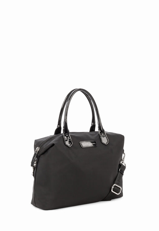 Lancaster Sac a main Basic verni NOIR