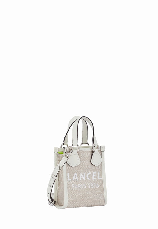 Lancel Cabas mini Summer tote 5Z NATUR BLANC