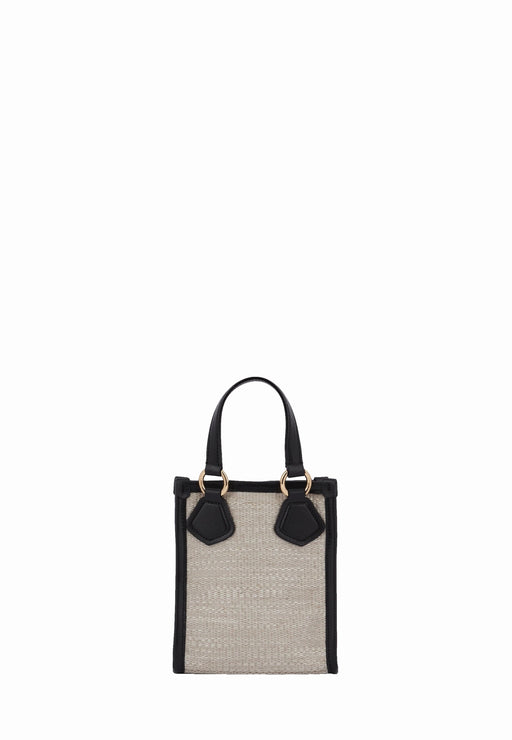 Lancel Cabas mini Summer tote 8A NATUREL NOIR