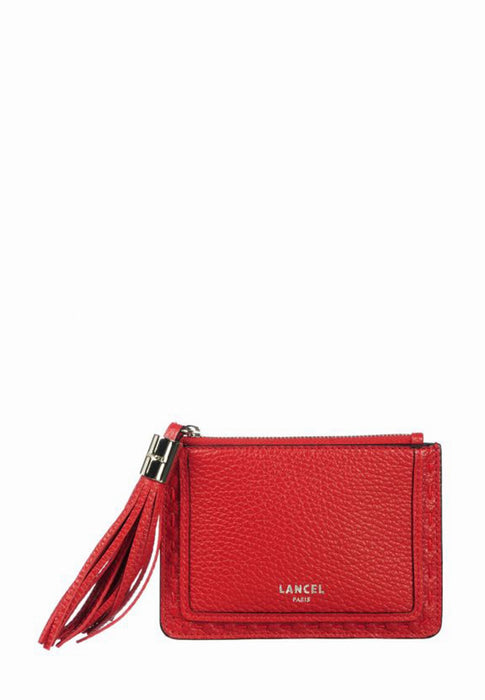 Lancel Porte carte 1er flirt IR ROUGE